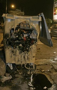 En tres días queman 8 contenedores de basura en Motril