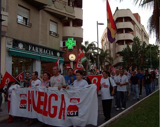 La CGT de la costa expresa su rechazo a la reforma laboral con una manifestación por la tarde en Motril