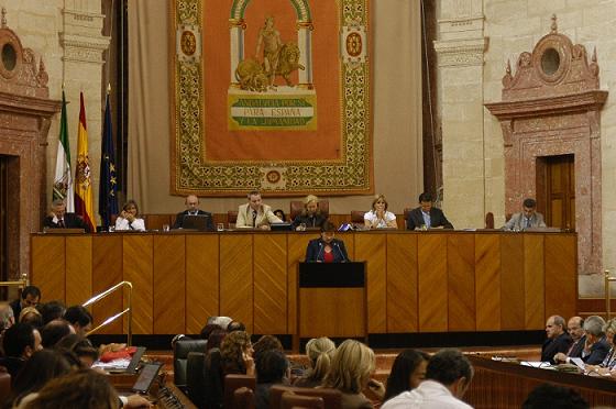 Carlos Rojas defiende ante el Parlamento de Andalucía el impulso del Corredor Ferroviario Andaluz