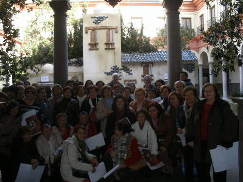 Medio centenar de motrileños participan en una ruta de belenes por Granada