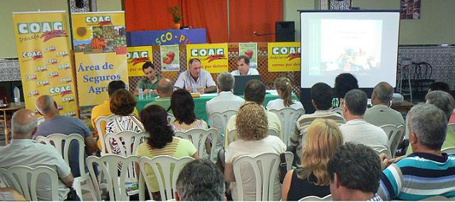 COAG pide en Motril a los agricultores afectados por el caso E. Coli a que soliciten las indemnizaciones