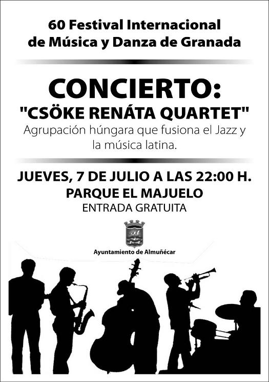 Actuación de Csöke Renáta quartet en Almuñécar el 7 de julio