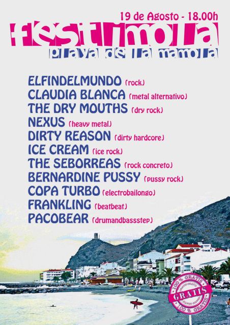 I Festival de Música en La Mamola con 11 grupos y 11 estilos diferentes