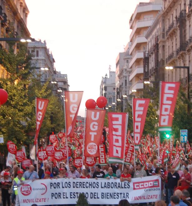 CCOO y UGT reune a más de 3000 personas de Granada y provincia por el empleo