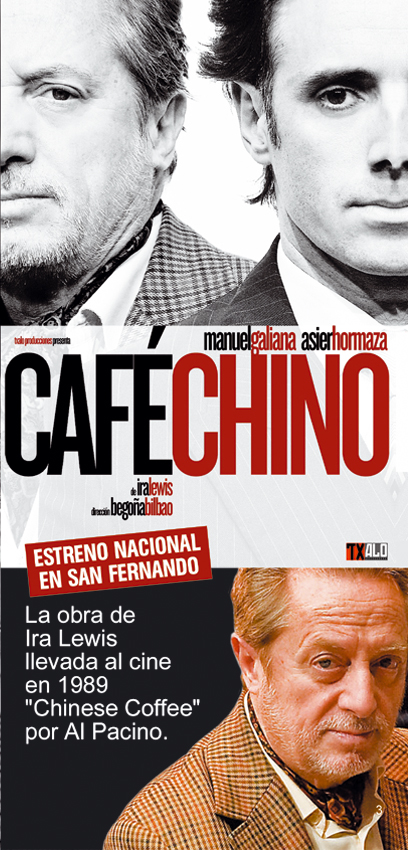 Manuel Galiana y Asier Ormaza en Café Chino, obra que se representará en el Teatro Calderón de Motril