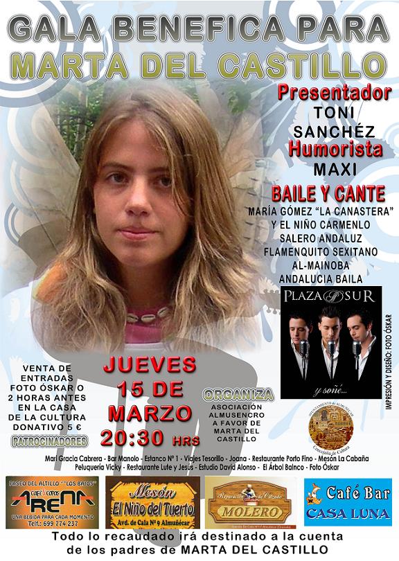 Gala Benéfica en favor de Marta del Castillo en Almuñécar