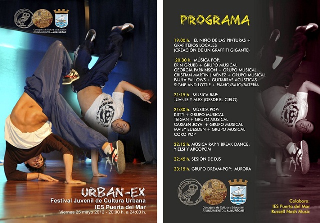 El IES Puerta del Mar de Almuñécar acogerá este viernes un Festival Juvenil de Cultura Urbana denominado Urban Ex