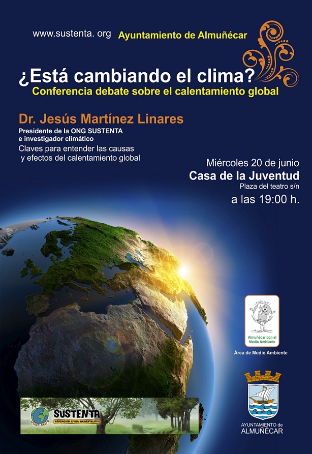 El profesor Martínez Linares dará una conferencia en la Casa de la Juventud de Almuñécar sobre el cambio climático