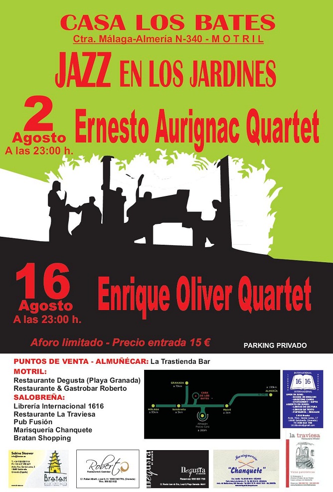 Ernesto Aurignac Quartet en concierto en Los Bates de Motril