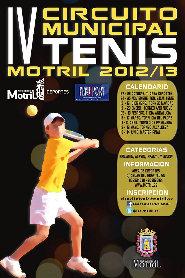 Un centenar de jugadores reunió el IV Circuito Municipal de Tenis de Motril