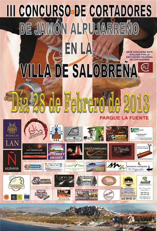 El próximo domingo 14 de abril, GENOTUR celebra su III Concurso de Cortadores de Jamón Alpujarreño Villa de Salobreña