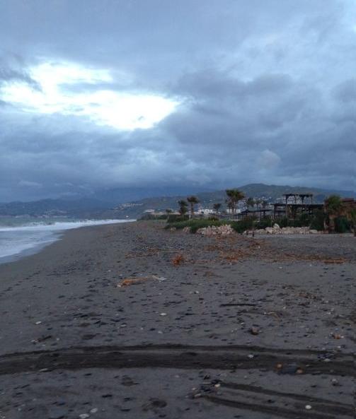 Ayuntamiento y Costas buscarán solución a los desperfectos que el temporal ha causado en las playas de Motril