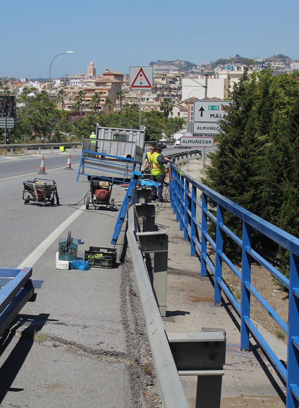 Carreteras realiza diversas  mejoras en la CN 340 a su paso por el municipio sexitano