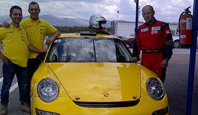 Manuel Maldonado rueda su nuevo Porsche 997 en el Rally-Crono de Albuñol-Albondón