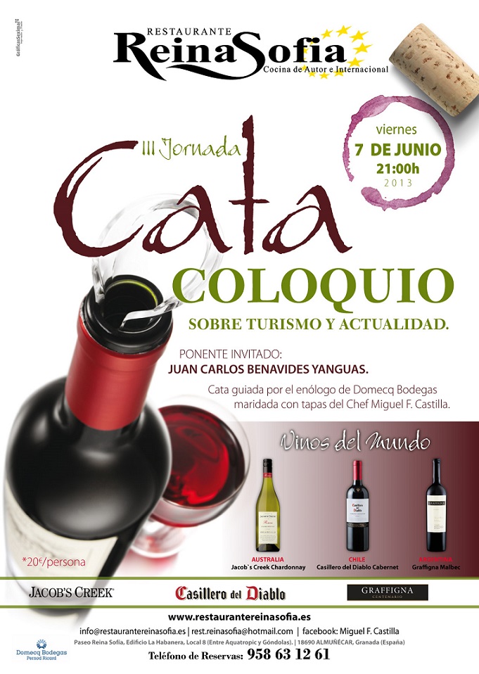 III Cata-Coloquio sobre Turismo y Actualidad en el Restaurante Reina Sofía, a cargo de Juan Carlos Benavides