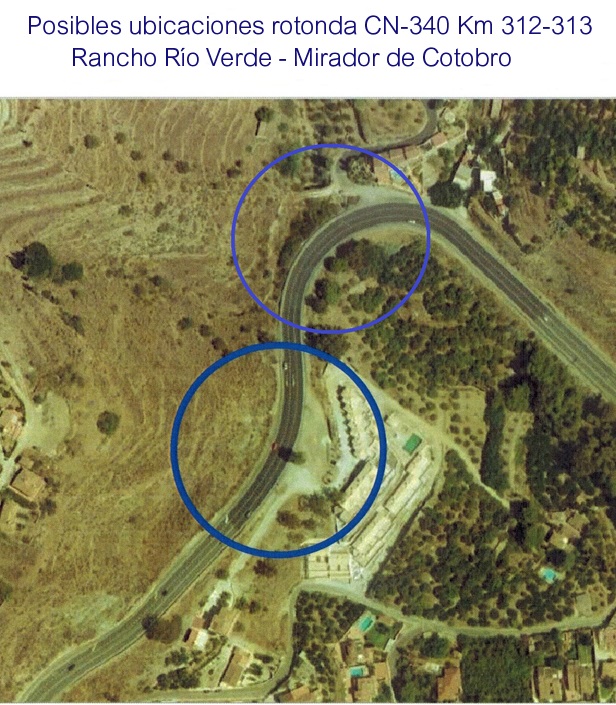 CONVERGENCIA ANDALUZA SOLICITA UNA ROTONDA EN LA N-340 EN LA ZONA DEL MIRADOR DE COTOBRO  RANCHO RÍO VERDE