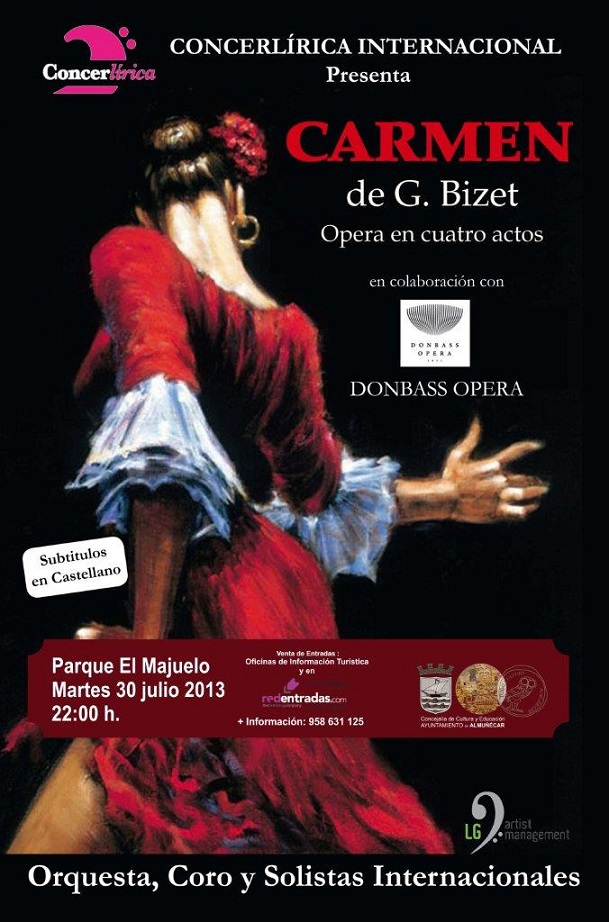 La ópera Carmen se presenta esta noche en  Almuñécar