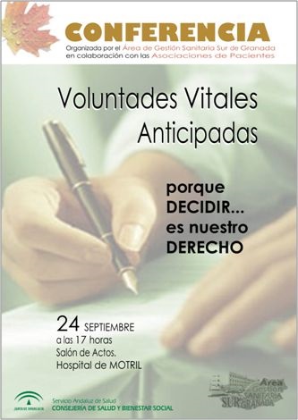Conferencia sobre Voluntades Vitales en el Hospital de Motril