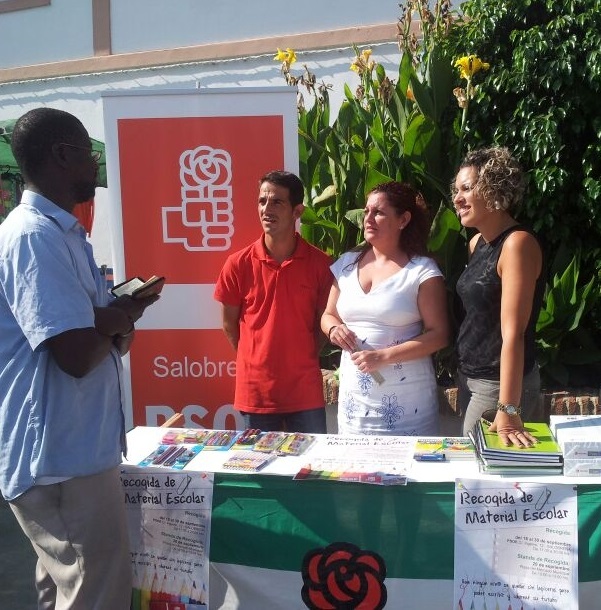 El PSOE de Salobreña valora positivamente la jornada de recogida de material escolar