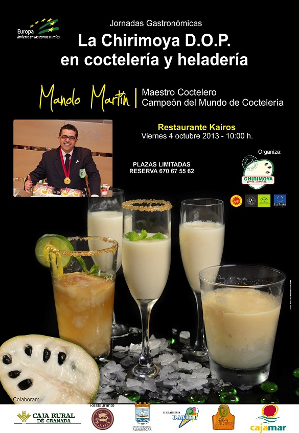 El campeón mundial de coctelería Manuel Martín conducirá unas jornadas gastronómicas en Almuñécar durante el fin de semana