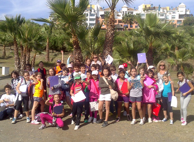 Alumnos del colegio almuñequero  Virgen de la Antigua conocieron  la flora de los parques sexitanos