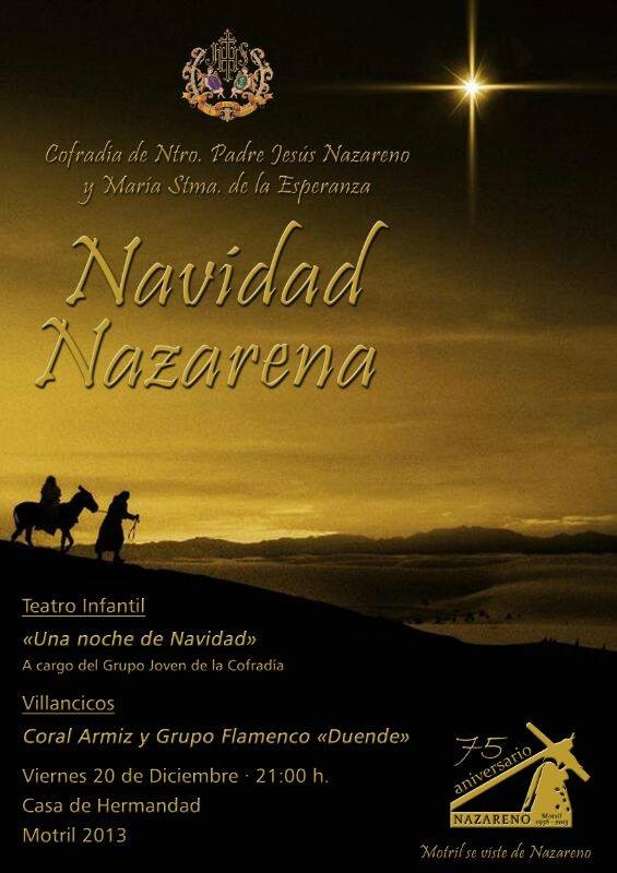 La Cofradía del Nazareno Motril ofrece un concierto de la Coral Armiz y el grupo Flamenco Duende junto a una obra de teatro