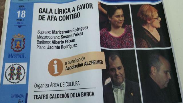Gala lírica en favor de AFA Contigo en el Teatro Calderón