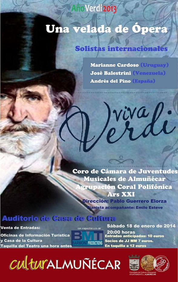 El espectáculo Viva Verdi se presenta este sábado en Almuñécar