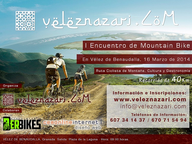 Abierto el plazo de inscripción para el I Encuentro de MOUNTAIN BIKE en Vélez Benaudalla