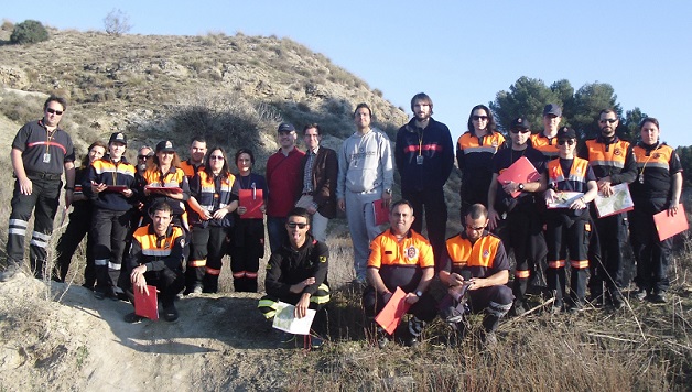Voluntarios de Protección Civil de Almuñécar realizan un curso de Cartografía en Madrid