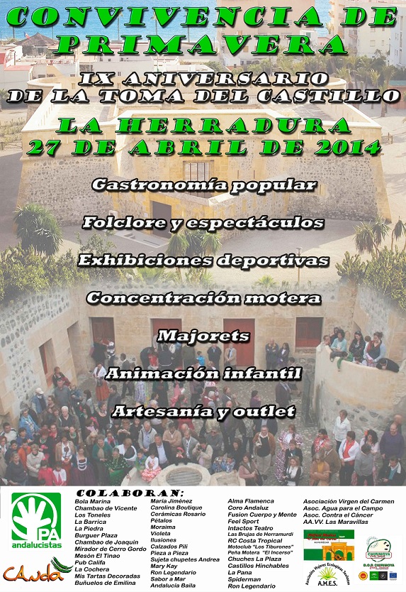 Jornada de convivencia del PA de Almuñécar para celebrar "la toma" del castillo de La Herradura