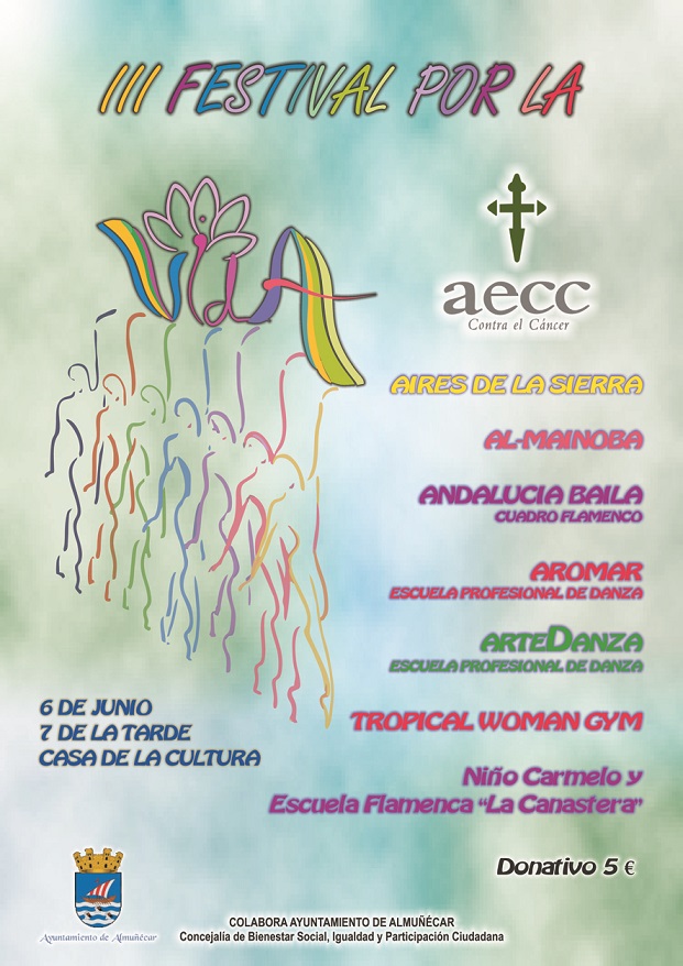 La AECC de Almuñécar celebra este viernes el III Festival por la Vida