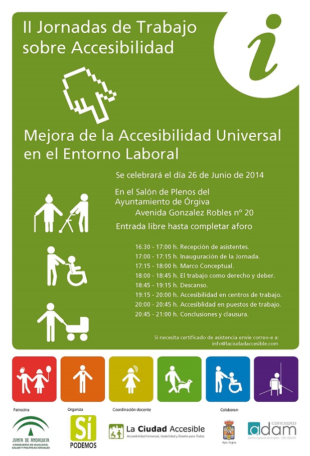 Más accesibilidad en el entorno laboral de Órgiva y la Alpujarra de Granada