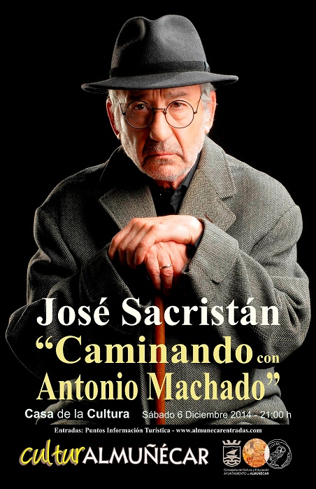 José Sacristán presenta  en Almuñécar su espectáculo Caminando con Machado
