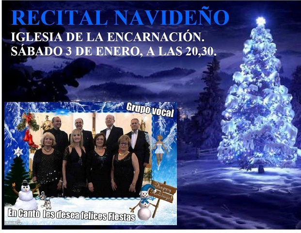 Recital navideño del grupo "En canto" el día 3 de enero en la Iglesia Mayor